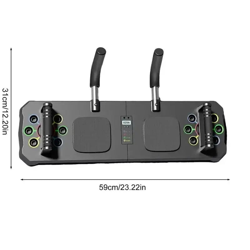 Multifunctional Portable Push-Up Plate Sit-Up Trainer Folding Fitness Gods Partition Exercise Triceps Bracket Double Plate