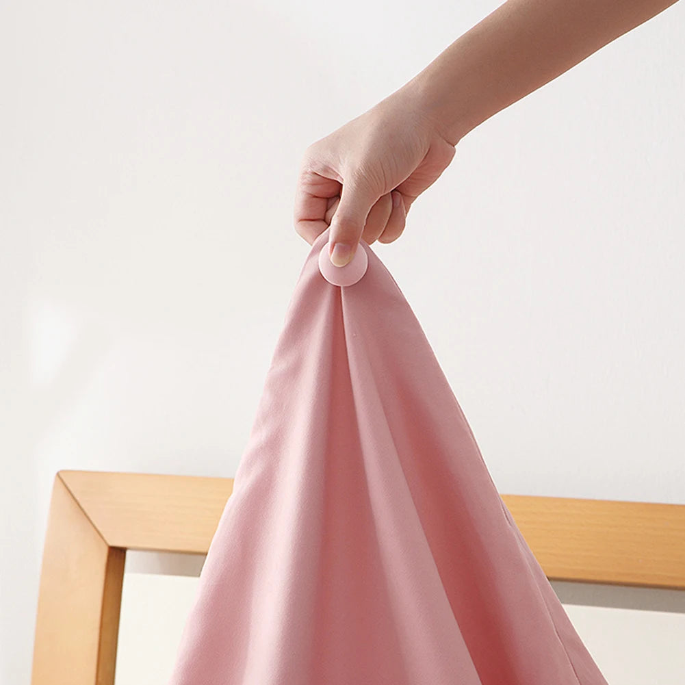 12-20PCS Bed Sheet Quilt Clip One Button Unlock Duvet Cover Fastener Clip Anti Slip Blanket Buckles Quilt Holder Fixator Grippers