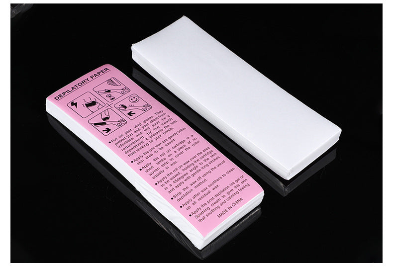 100pcs Women Men Hair Removal Wax Paper Nonwoven High Quality Body Leg Arm Hair Removal Epilator Wax Strip Paper Roll