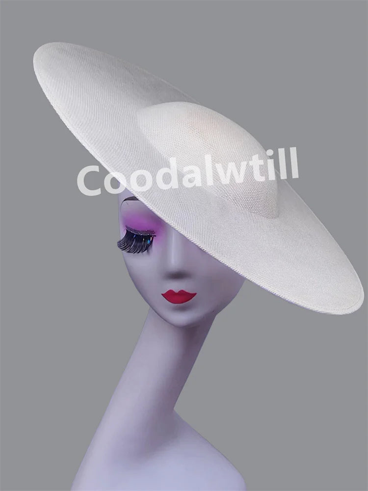 NEW Arrivals 13 Colors Big Fascinator Base 40cm Diameter with Clip Make Wedding Fascinator Hats Women Derby Big Millinery Cap Large Top Hats Ladies Luxury Fashion Apparel Supplies