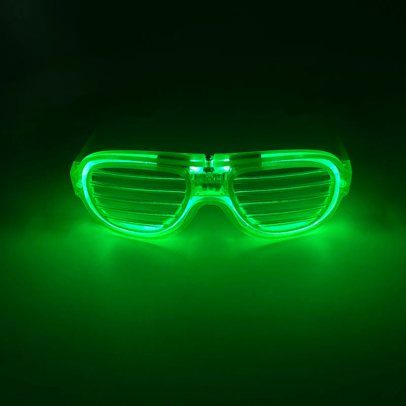 2 PCS Set Headbands + Glasses Rave Party  Luminous Flashing Noodles Headband Light Up Braid Headband Girl Women Bar Club Night Show Headwear Supplies