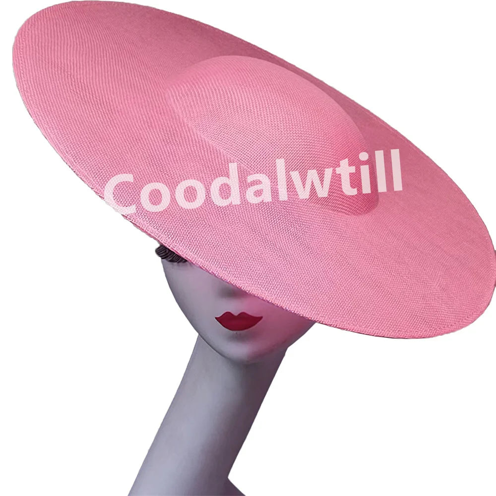 NEW Arrivals 13 Colors Big Fascinator Base 40cm Diameter with Clip Make Wedding Fascinator Hats Women Derby Big Millinery Cap Large Top Hats Ladies Luxury Fashion Apparel Supplies