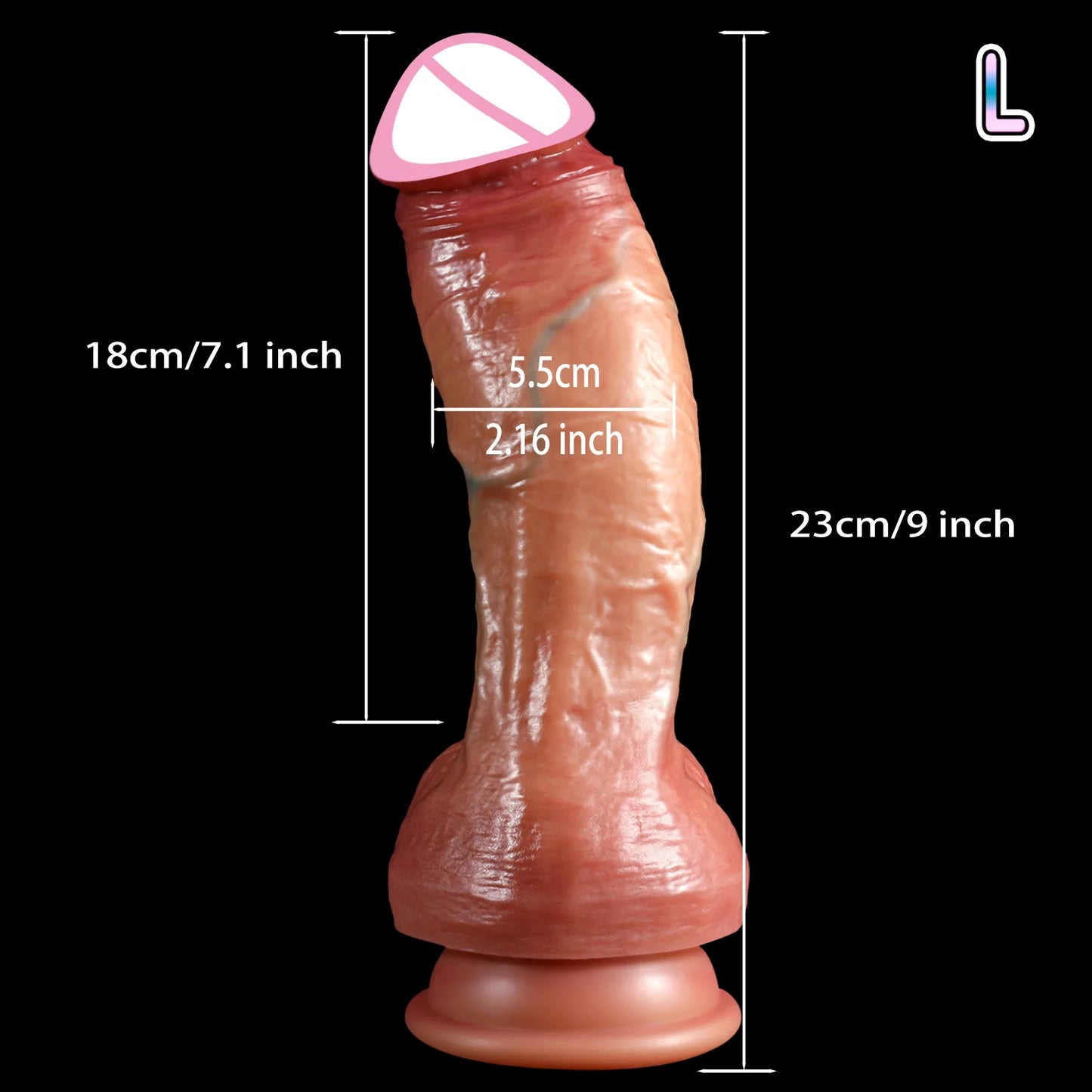 Super Realistic Dildo Real Skin Silicone Huge Dildos Suction Cup Cock Male Soft Artificial Penis Dick Sex Toys for Women Vaginal