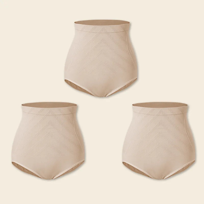 3 PCS Set Slimming High Waist Tummy Control Panties Women Briefs Panty Shaper Slimming Underwear Butt Lifter Belly Body Shapewear
