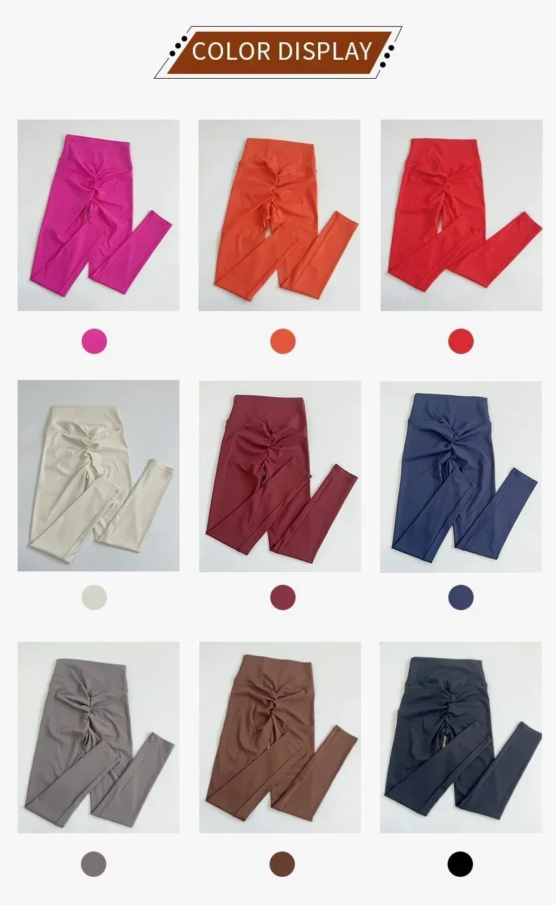 14 Colors Yoga Tight Leggings Women Fitness Gym Butt Lift Leggings Running Cycling Pants Breathable Sports Leggings High Waist Summer Workout Gym Clothing👖👖