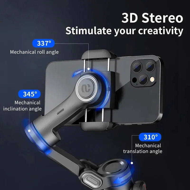 3-Axis Handheld Gimbal Stabilizer Smart XE for Smartphone for iPhone Android AI Face Tracking TikTok Vlog Live Streaming