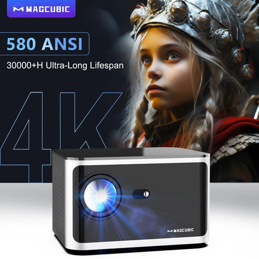 580ANSI Projector Android 11 4K 1080P WIFI6 Voice Control All Winner H713 Electronic Focus BT5.0 Home Cinema HY350 Pro