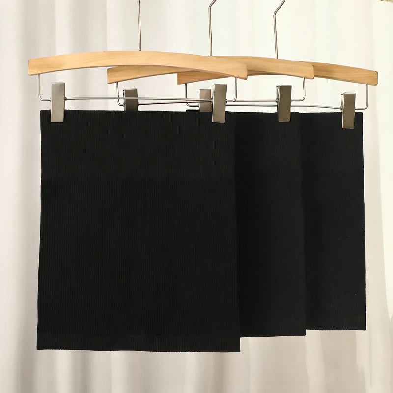 3 PCS SET UK Size  All-Season Sexy High Waist Ribbed Mini Slim Skirt for Women Versatile Office Pencil Skirt Business Knitted Stretchy Short Skirt for Evening Beach Party Night Clubwear Prom