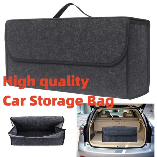 NEW Arrivals Car Trunk soft Organizer Felt Storage Box Accessories Large Anti Slip Compartment Boot Storage Organizer Tool Car Storage Bag Cars Accessories