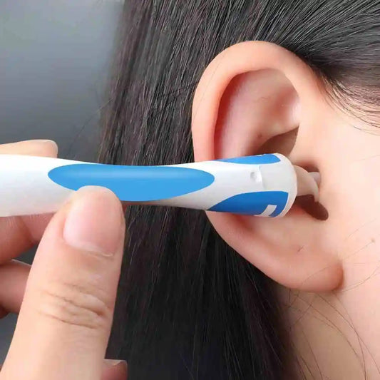 NEW Arrivals Adults/Children Ear Wax Remover Tool Ear Cleaner With Soft Silicone 16 Replacement Tips Simply To Grab Extract Earwax Sets
