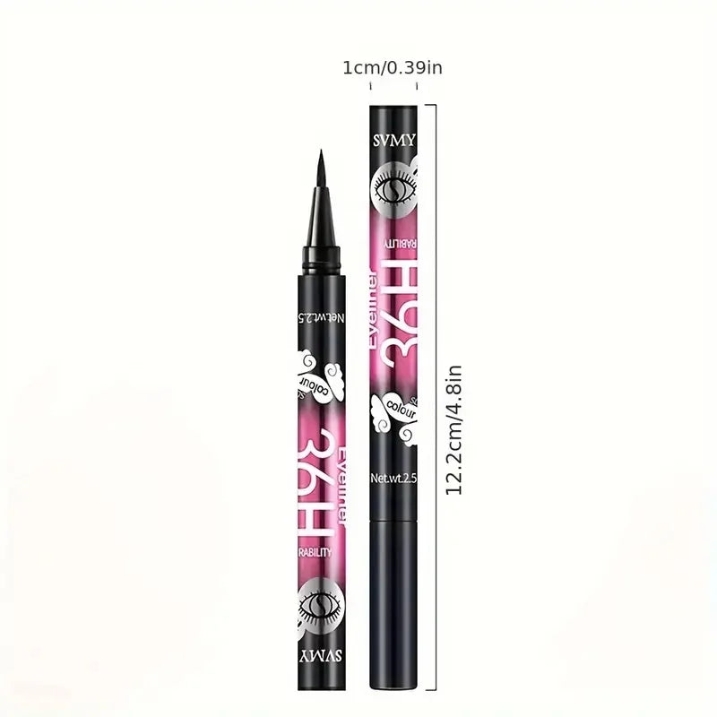 5pcs Waterproof Black Eyeliner Pencils-Smudge-Proof, Long-Lasting &Beginner-Friendly Eye Makeup