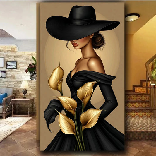 Elegant and Charming Lady Diy Diamond Painting New 2026 Diamond Art Mosaic Jewelry Cross Stitch Christmas Gift Home Living Room Decor