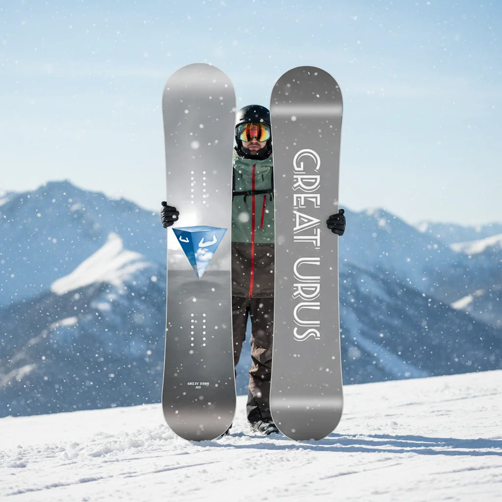 Adults Professional Innovative Asymmetrical Hem Design Cross Country Top Quality Ski 3D Printed Carbon Fiber Poplar Wood All Mountain Skateboard Winter Sports Supplies