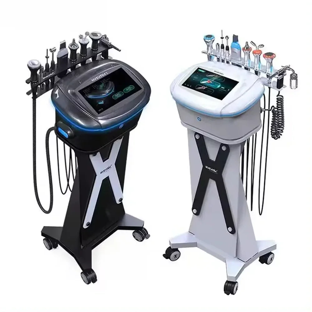 Korean  9 in 1 Hydra Water Facial Management Machine Ultrasonic Face Lifting Anti Aging Beauty Salon Spa Equipment