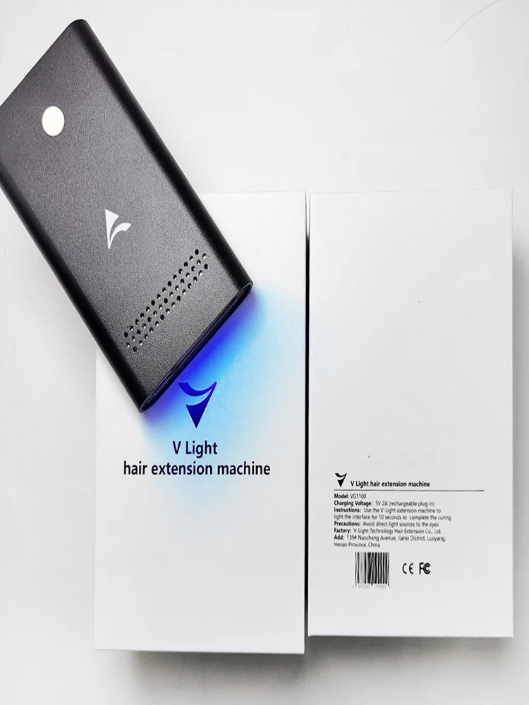 V Light Hair Extension Machine Set Kit With V Light Glue Original V Light Technology Tool Hair Extension Machine For Tape Glue Women Men Hair Care Supplies