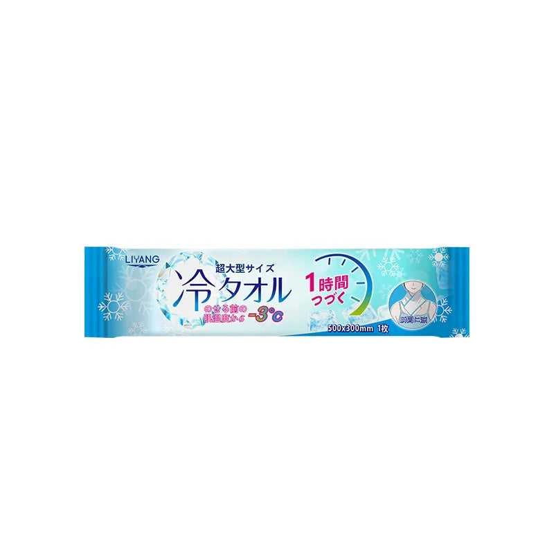 1/5/10/20/30/50 PCS Set Korean Extra Large Cooling Wet Towels Instant Ice Cold Refreshing Summer Portable Oversized Sweat Wipes for Adult Sports Cycling Running Outdoor Driving Hiking