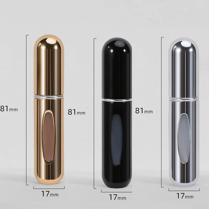 5/8ml Portable Mini Refillable Perfume Atomizer Aluminum Parfume Spray Bottle  Empty Cosmetic Containers for Travel Tool
