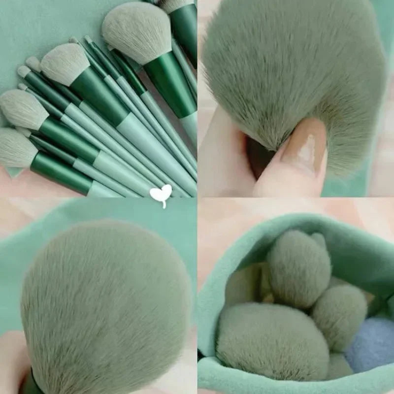 Professional Make-Up Brushes 13 PCS Set 4 Colors Eye Shadow Foundation Women Cosmetic Powder Blush Blending Beauty Make Up Tool