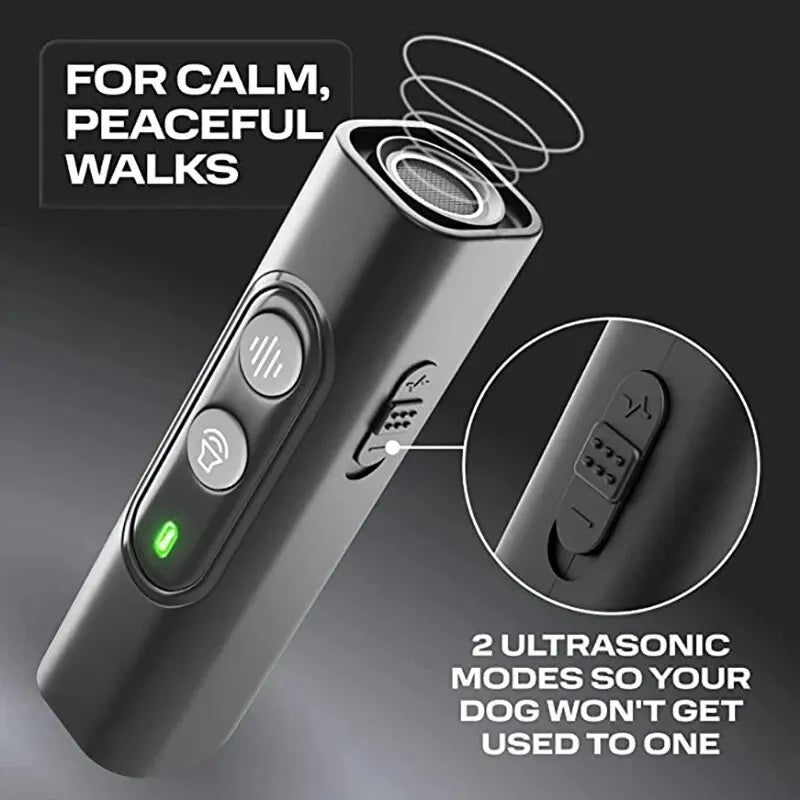 Ultrasonic Pet Dog Repellent Anti Barking Stop Bark Training Device Dog Training Repellents With USB Rechargeable Portable Remote