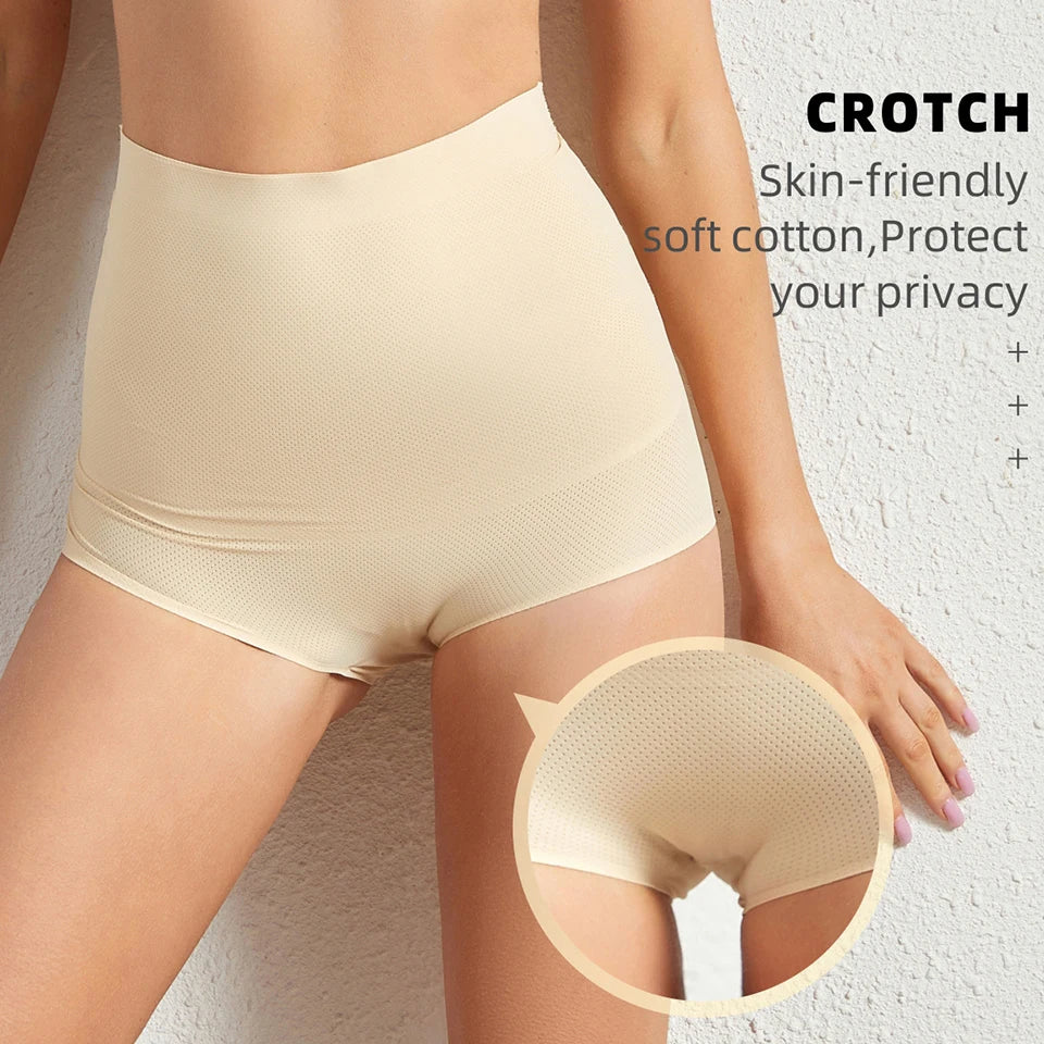 S-2XL High Waist Women Girls Underwear Slimming Tummy Control Body Shaper Fake Ass Butt Lifter Briefs Lady Sponge Padded Butt Push Up Panties Female Ladies High Quality Fashion Underwear Supplies