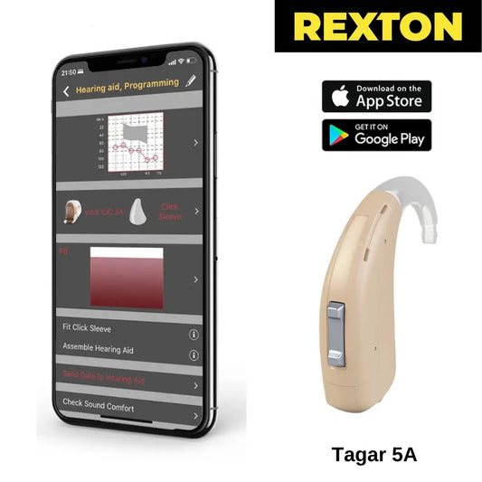 NEW Targa 5A Mobile Phone App Control Programmable Original 120db Severe Deaf High Power 8-Channel Targa HP 5A Hearing Aids for Deafness Elderly Health Care Supplies Medical Accessories