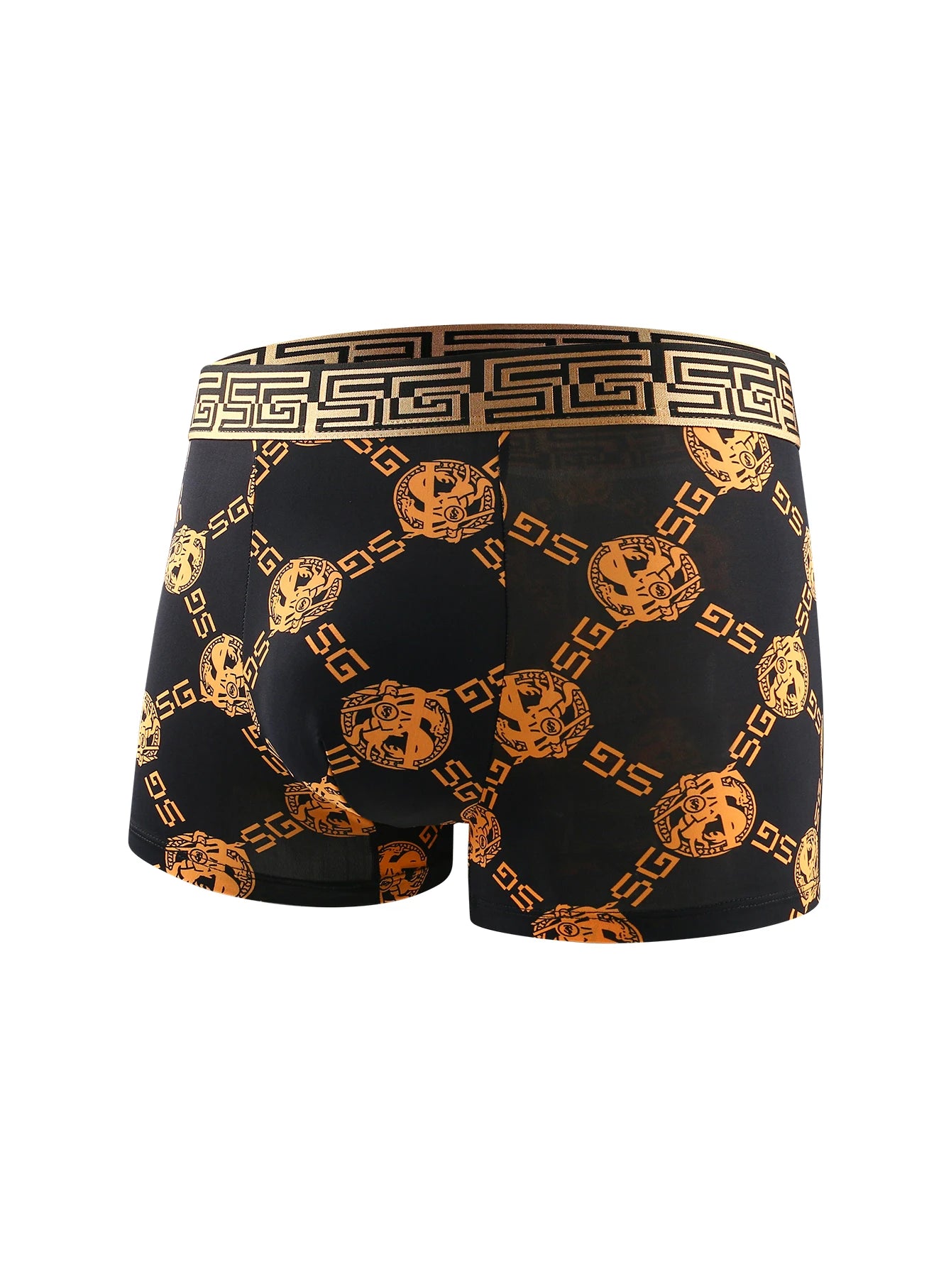 Men's Underwear ice non-trace antibacterial breathable quick dry trend printing summer boys thin style boxer briefs