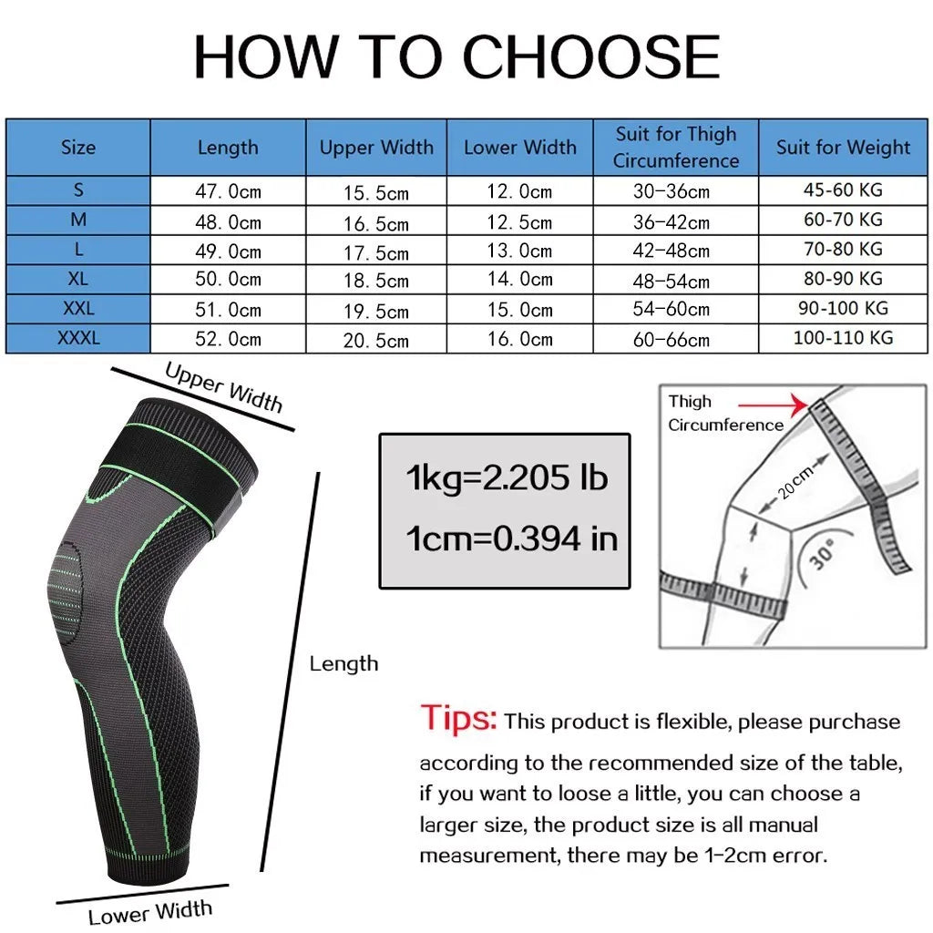 NEW Arrivals  1Piece Sports Kneepad Men Pressurized Elastic Knee Pads Pain Relief Treatment Support Braces Fitness Gear Basketball Volleyball Cycling Fitness Gym Outdoor Running Brace Protector Sports Accessories Supplies