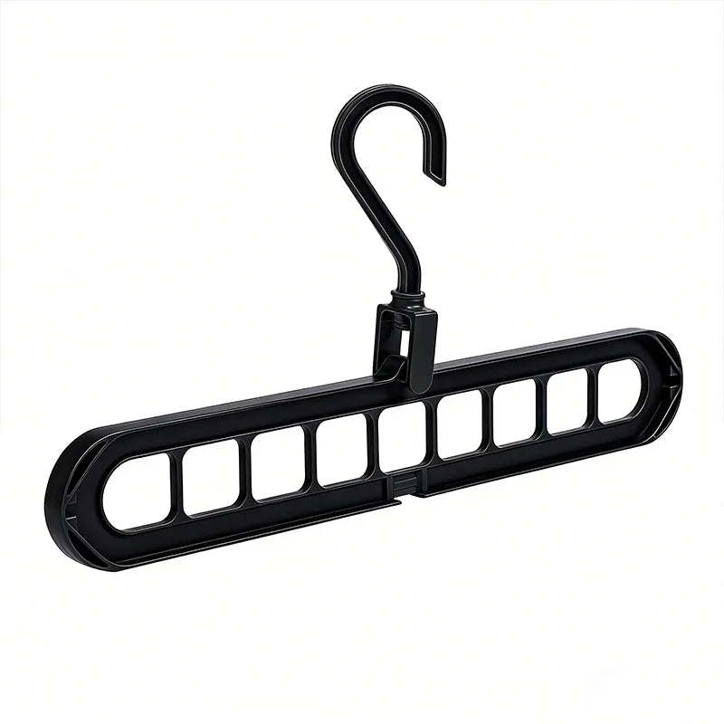 5 PCS Set 9-Hole Clothes Hanger Organizer Wardrobe Space Saving Storage Hanger for Clothes Folding Magic Hangers Closet Drying Racks Home Clothing Accessories