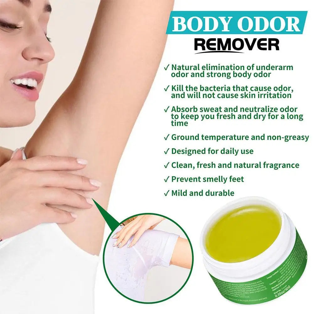 5 PCS Set Armpit Underarm Deodorant Cream Natural Refreshing Extract Plant  Summer Sweat Lasting Fragrance Body Skin Care Treatment 10g Women Men Personal Care Sets