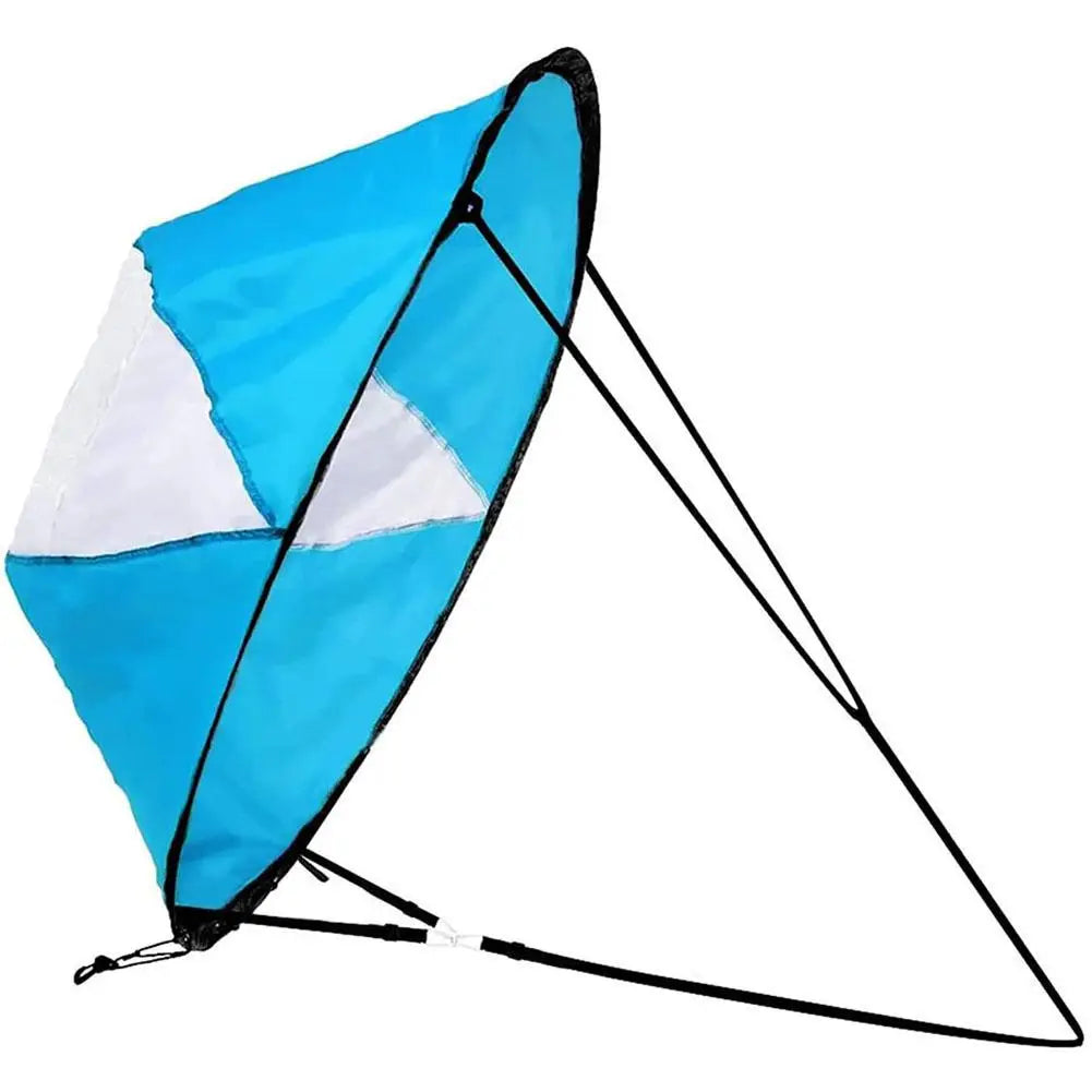 5 Colors Kayak Downwind Paddle Inflatable Canoe Boat Drift Sails with Clear Window Boat Folding Thruster Fittings Summer Water Sports Accessories