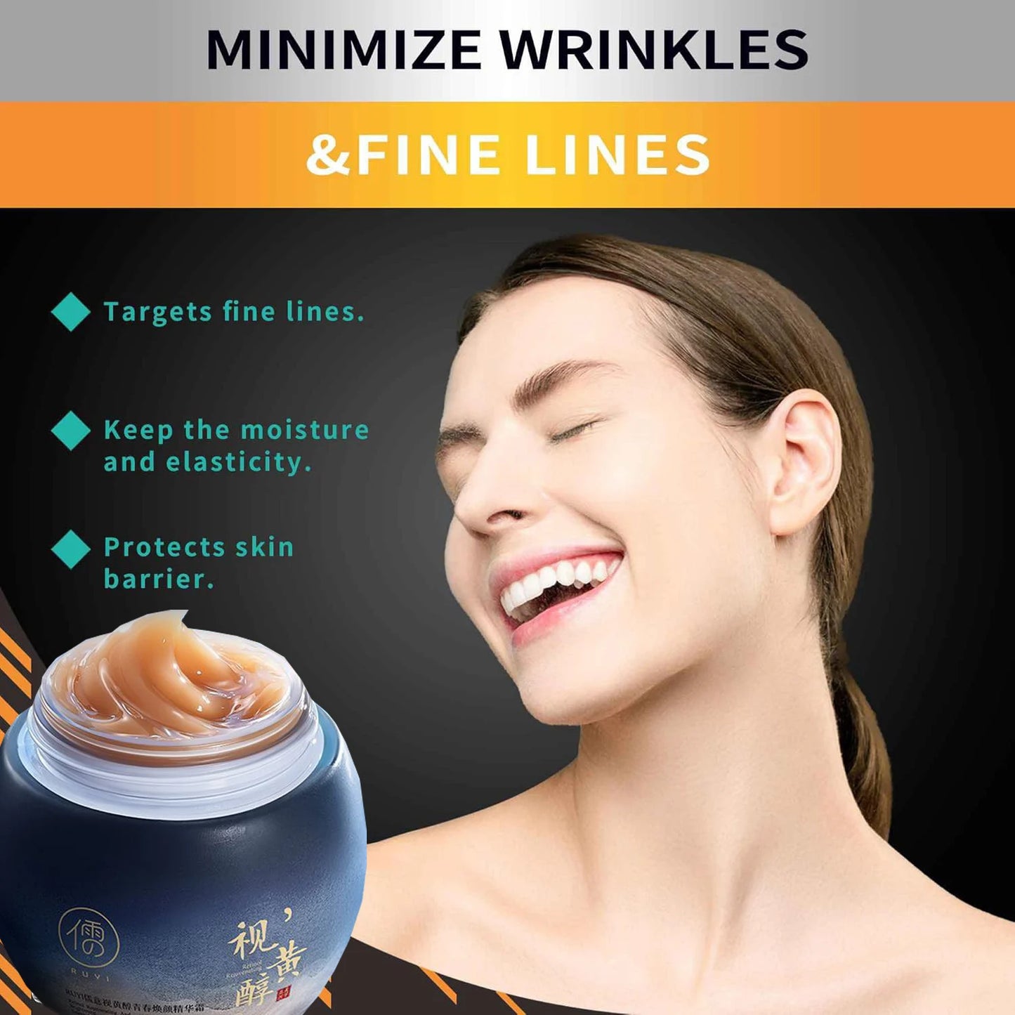 100g Korean Retinol Anti Aging Face Cream Moisturizing Wrinkle Remover Collagen Hyaluronic Acid Creams Skin Care Cosmetic Day and Night Top Quality Cream Women Skin Care Supplies