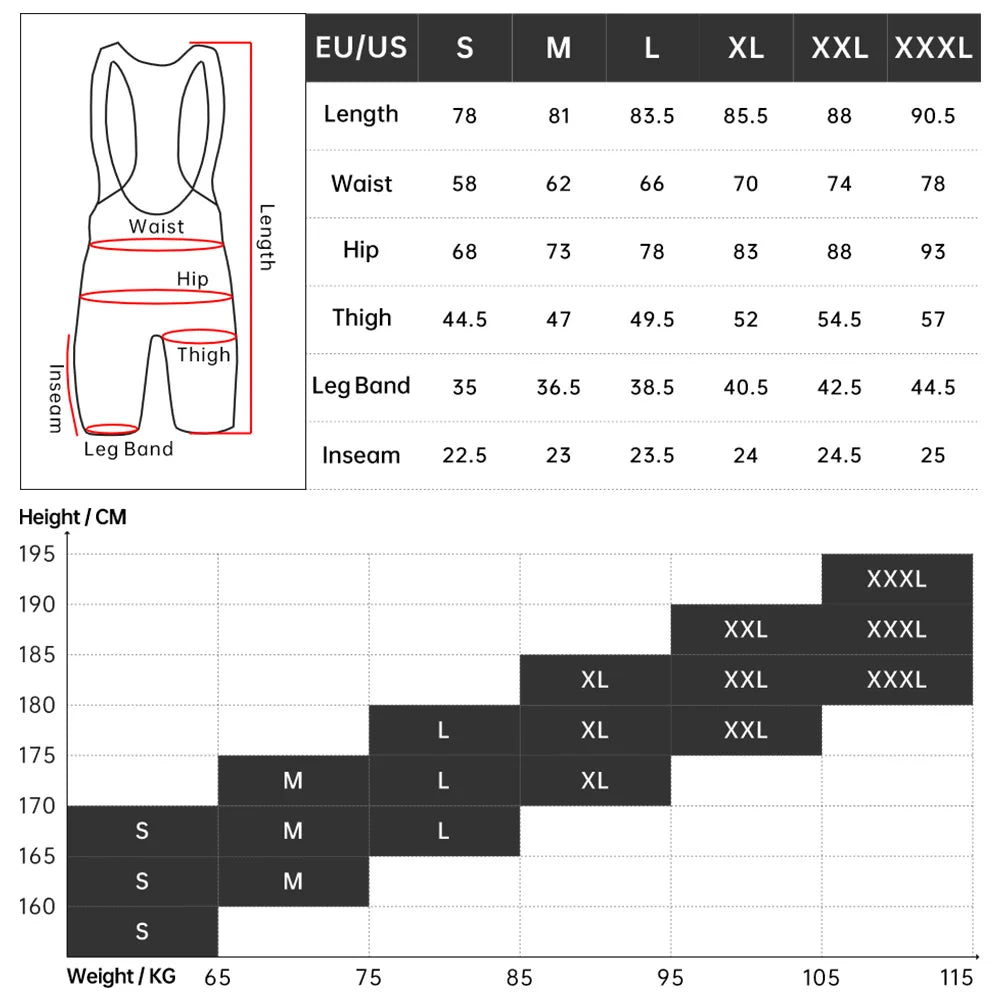 Cycling Shorts Men Ciclismo Masculina Bib Shorts Elastic Interface Cushion Long Distance MTB Padded Shorts Tights Slim Fit