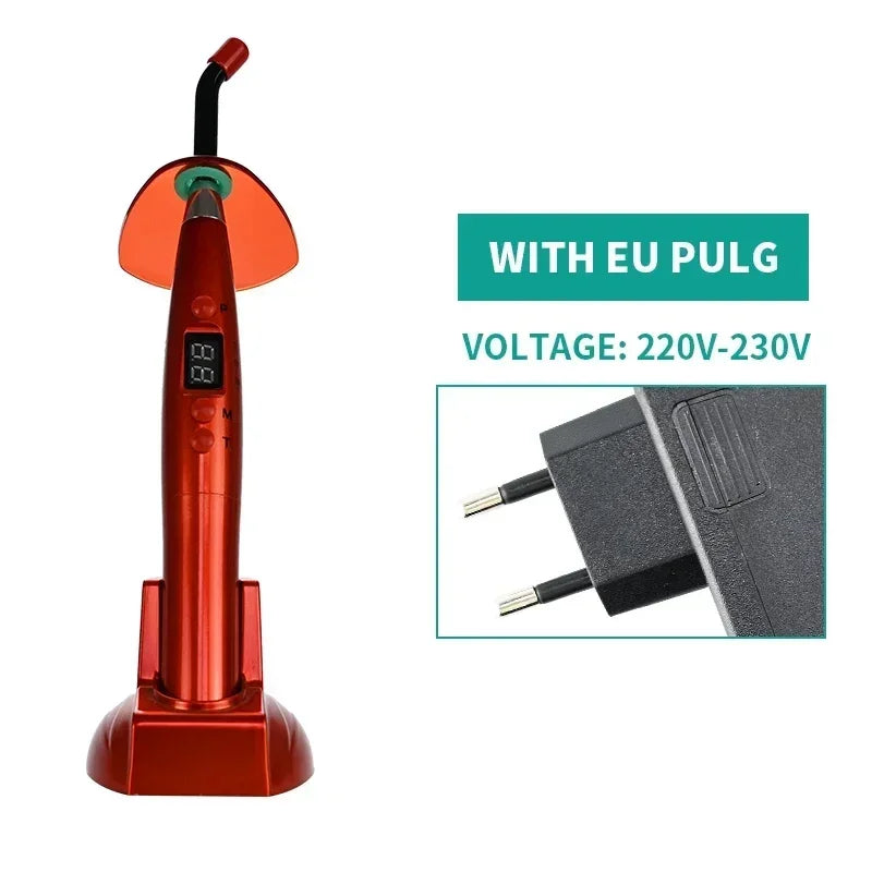NEW Arrivals  Dental Wireless Curing Light Resin Solidification  5W≥1200mw/c㎡ 440-480nm Wavelength Curing Machine With LED Screen Teeth Mouth Hygiene Tools Health Care Supplies