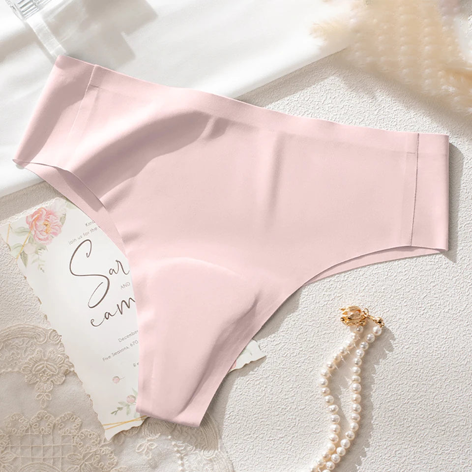 NEW Arrivals 3PCS Set 10 Patterns Women Protection Avoid Camel Toe Silk Panties Seamless Thong Panties Camel Toe Concealer Cover Camel Toe Prevention Underwear Anti Camel Toe Yoga Sport Briefs