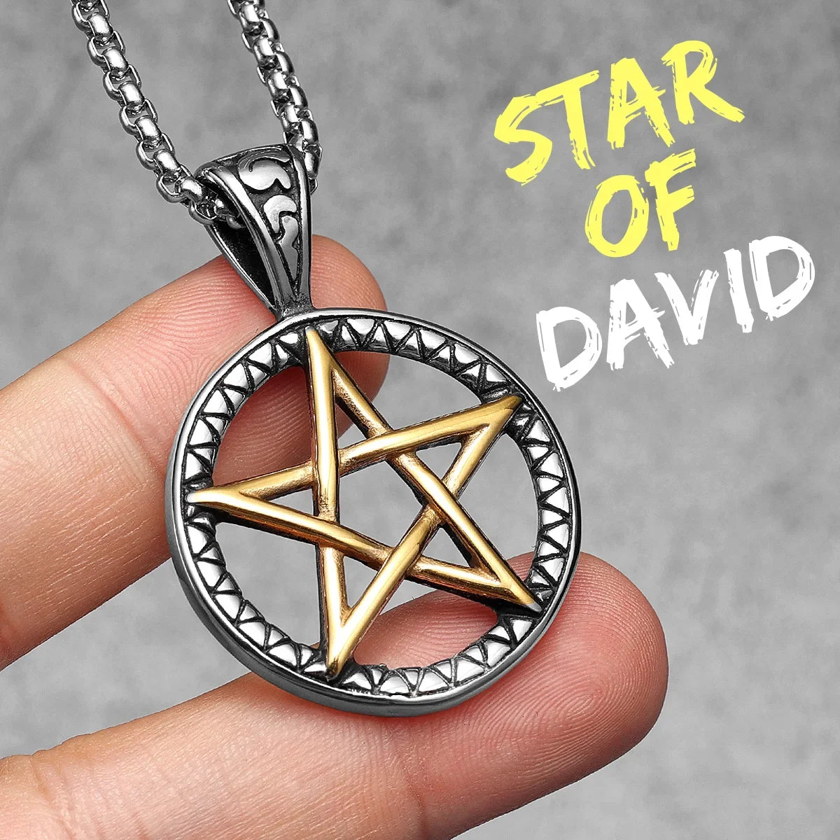 38 Types Illuminati's Masonic Hexagram Salomon Star of David Masonic Stainless Steel Men Necklaces Pendant Chain Punk New in For Women Fashion Secret Society Jewelry Gifts