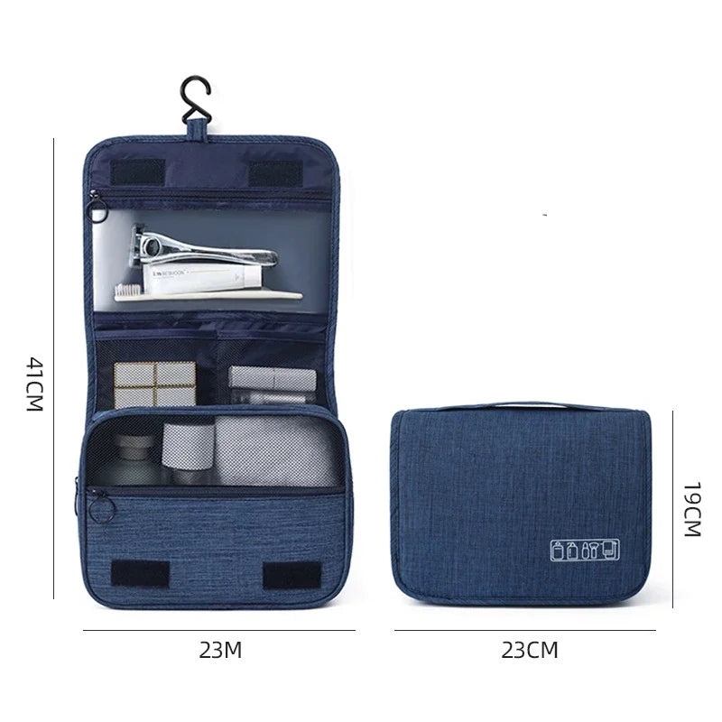 Travel Business Trip Oxford Fabric Women Men Business Portable Storage Bag Toiletries Organizer Women Cosmetic Bag Waterproof Hanging Travel Wash Pouch