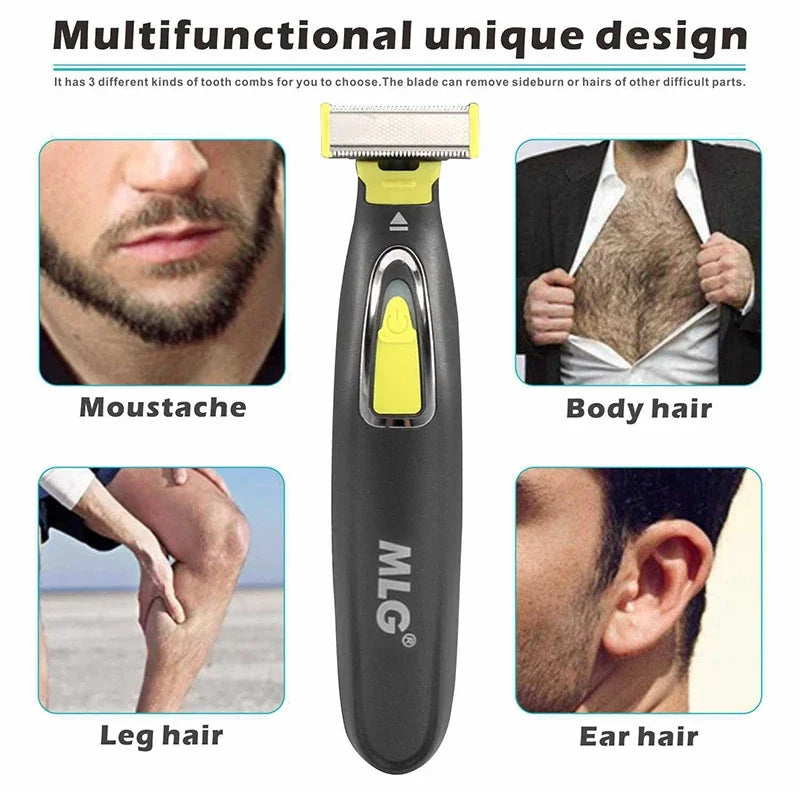 NEW Upgraded Electric Shaver For Men and Women Portable Full Body Trimmer USB T Shaped Blade Razor For Beard Armpit For Washable Women Men Grooming Accessories Hair Care Supplies