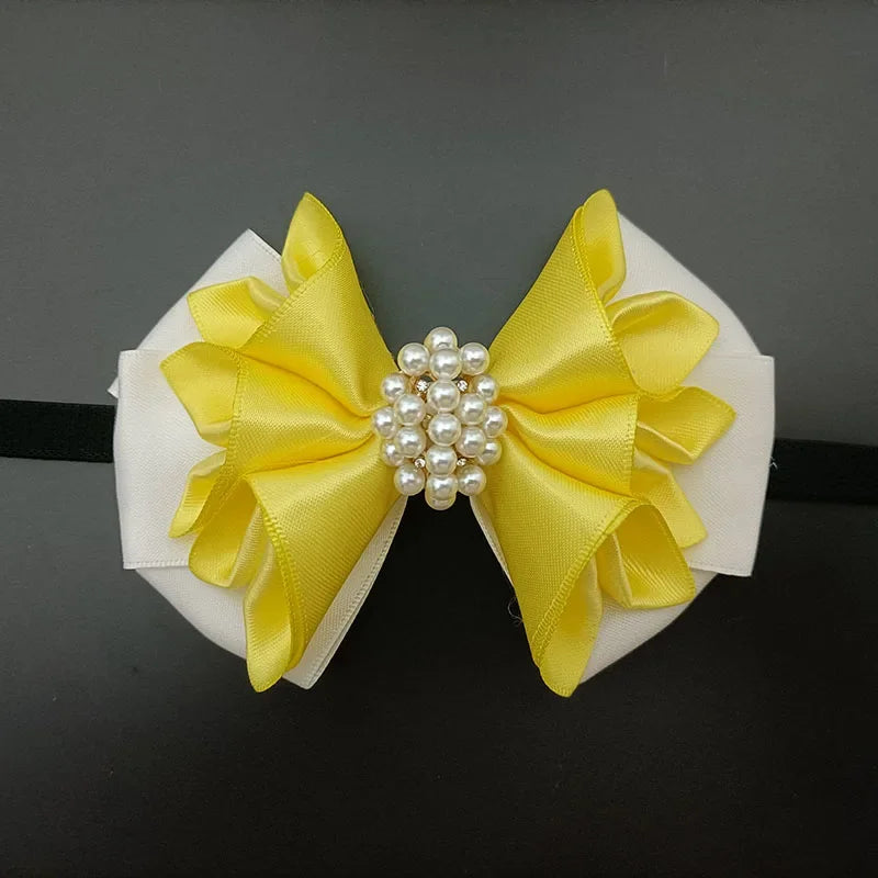 10 Colors Men's Business Wedding Luxury Bow Tie British Suit Shirt Accessories Original Design Handmade Jewelry Gifts Fashion Pearl Crystal Bow-Tie