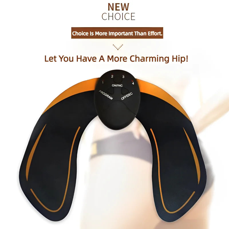 EMS Wireless Buttocks Hip Trainer Muscle Stimulator Abdominal ABS Fitness Body Slimming Massager For Men Women Training Device