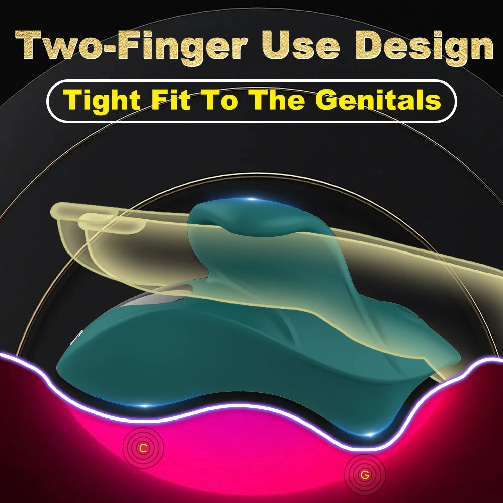 Powerful Finger G Spot Vibrator Female Orgasm Clitoris Massage 9 Modes Stimulator Nipple Sex Toys For Women Adult Product