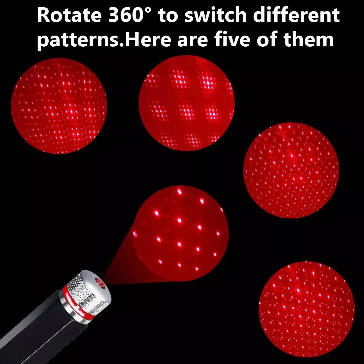 2-3 PCS Romantic LED Starry Sky Night Light 5V USB Powered Galaxy Star Projector Lamp for Car Roof Room Ceiling Decor Plug and Play