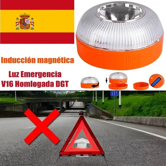 NEW Arrivals Car Emergency Beacon Light USB Rechargeable V16 Magnetic Induction Strobe Flashing Warning Light Help Flash Safety Signal Lamp