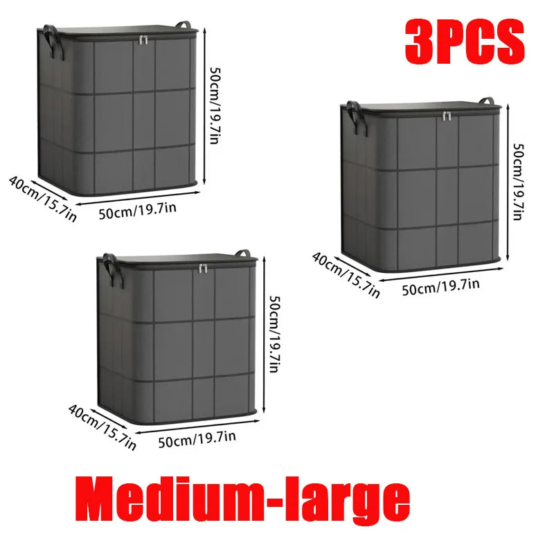 3 PCS Set Travel Moving Packing Bags Thickened Storage Bag Waterproof and Moisture-Proof Packaging Convenient Household Moving Large Capacity Storage Bag Clothing Supplies