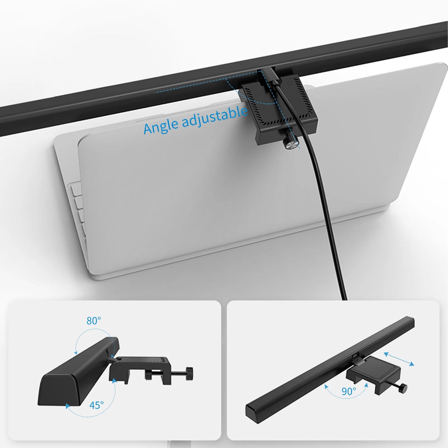 NEW Arrivals 18CM/25CM/33CM/50CM Computer Monitor Light Bar Screen Hanging Light Eyes Protection USB Type-C LED Computer Light Reading Light for Study Office Gaming