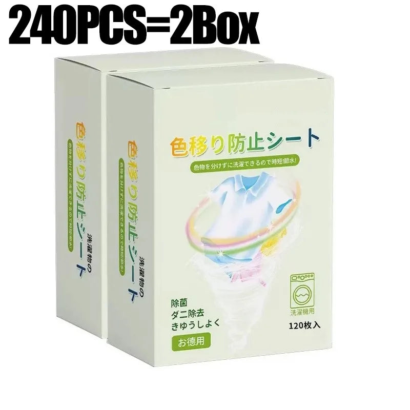 Color Absorption Sheet Washing Machine Laundry Paper Dyeing Proof Laundry Sheet Anti-Staining Laundry Tablet Color Catcher Cloth Laundry Cleaning Tools Set