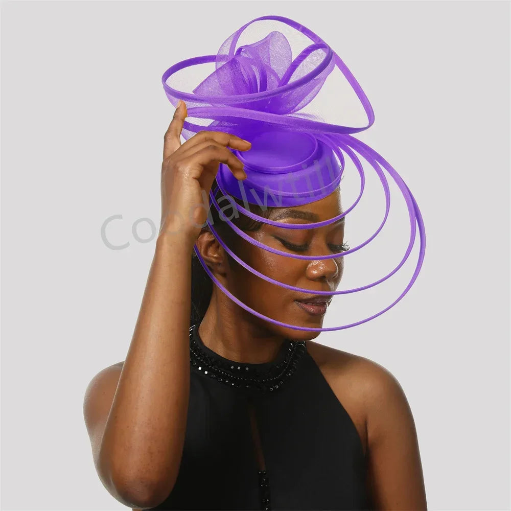 18 Colors Luxury Evening Wedding Tea Cocktail Party Mesh Fascinator Wedding Hat Women Blue Pillbox Cap For Royal Ascot Party Tea Headpiece Bride Wedding Headwear Ladies Apparel Accessories