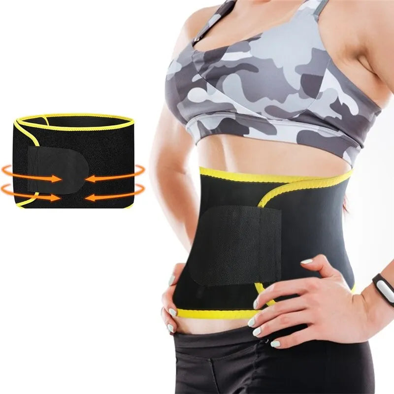 Women Slimming Belt Fitness Corset Waist Support Adjustable Sweat Waist Trimmer Trainer Body Shaper Gaine Ventre Lumbar Belt