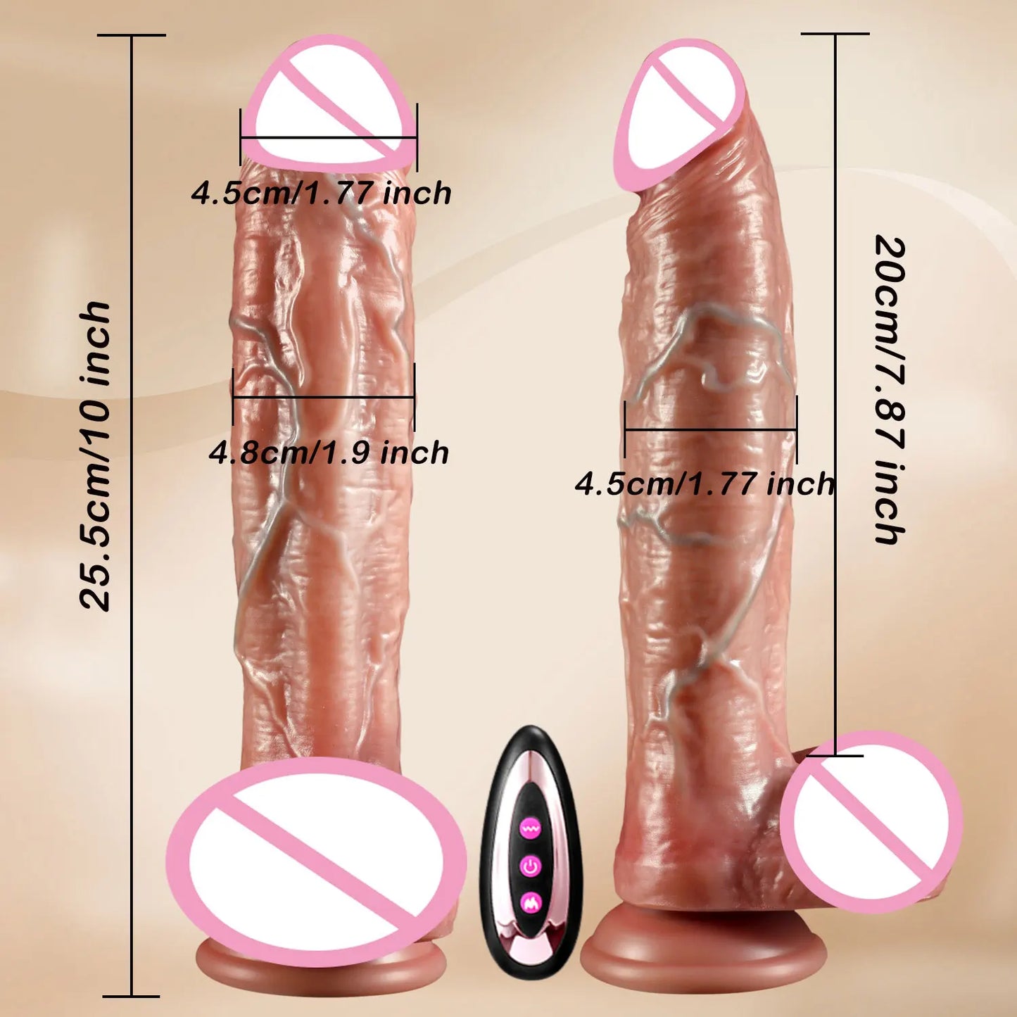 NEW Arrivals 26,5cm Super Long Telescopic Dildo Vibrator Huge Penis Anal Thrusting Realistic Dildos Anal Plug Stimulation Dick Sex Toys For Women Endless Pleasure Adults Sex Store Products