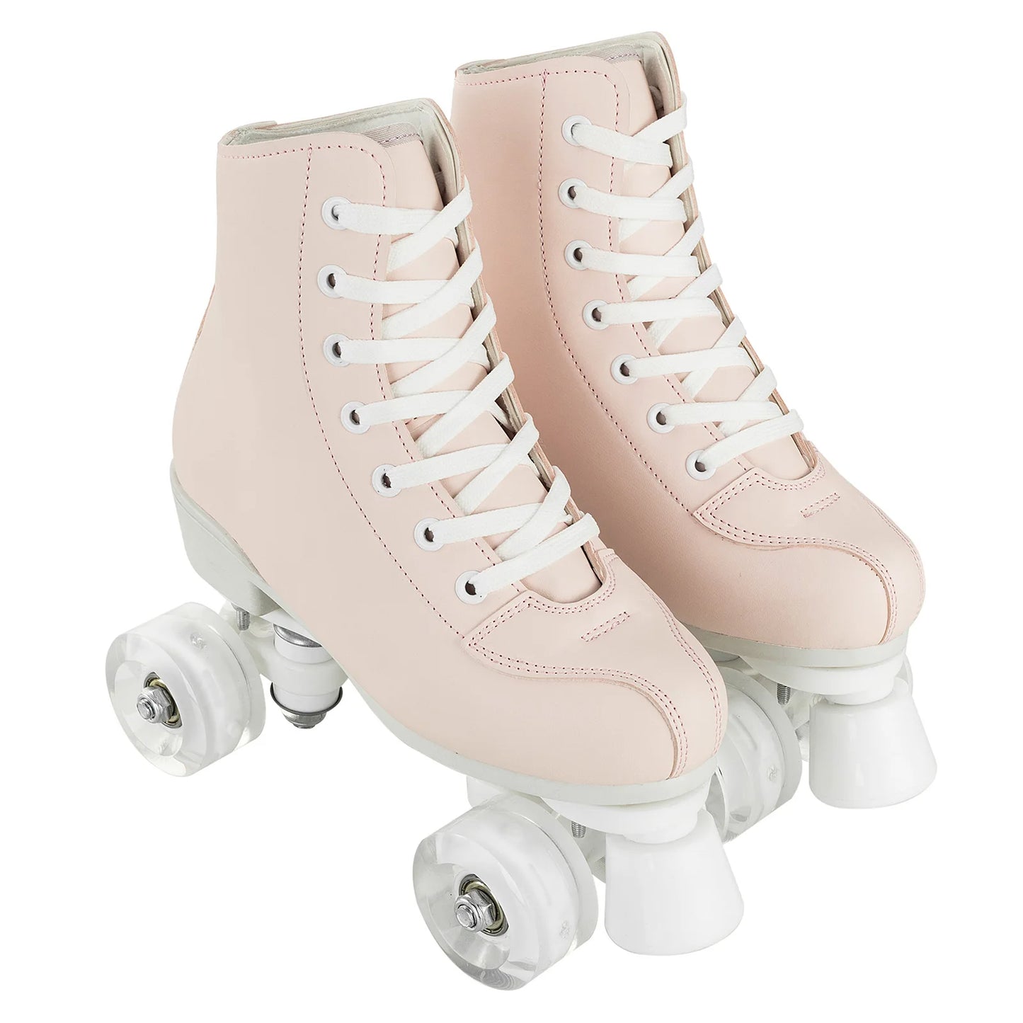 Flashing Roller Skates For Women Double Row Quad Skate Shoes Adult Outdoor Indoor Skating Training Sneakers With 4 Wheels