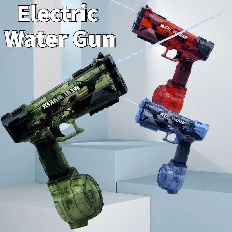 NEW Arrivals Electric Water Guns Adult Children Automatic Toy Ice Bursts Recoil Water Gun Kids Summer Beach Outdoor Fight Games Water Spray Gun Toys Sports Accessories